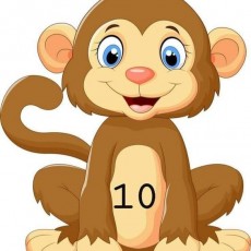 Neşeli Maymun ve Sayılar: 10 Sayısını Öğrenme