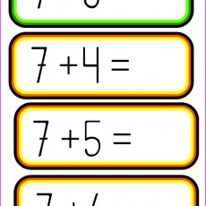 Toplama İşlemleri: 7 ile 3, 4, 5 ve 6'nın Toplamları