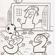 Eğlenceli Rakamlarla Futbol: 1-2-3 Rakamları ile Çizim Etkinliği