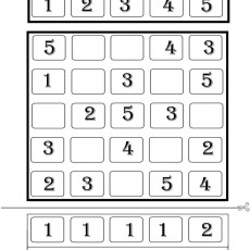 Eğitici Sudoku Problemi İçin Görsel 1 - Rakamlar ve Yerleştirme