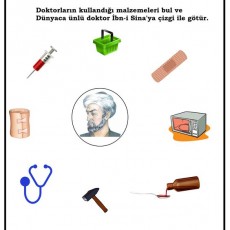 Sağlık Haftası Çalışma Sayfası: Doktor Malzemeleri ve İbn-i Sina