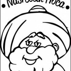 Nasreddin Hoca Karikatürü - Eğlenceli Çizim Aktiviteleri için Renkli Boyama Sayfası