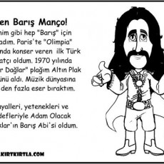 Barış Manço Eğlenceli Karikatürü ve Hayat Hikayesi