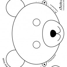 Printable Bear Mask for Kids - Educational Craft Activity