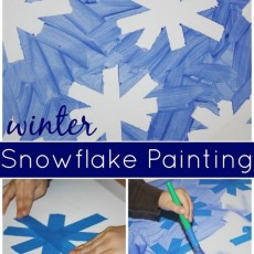 Winter Snowflake Painting Activity: Creative Art for Kids