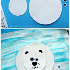 Karton Kutulu Polarbear Craft Malzemeleri ve Yapım Aşamaları