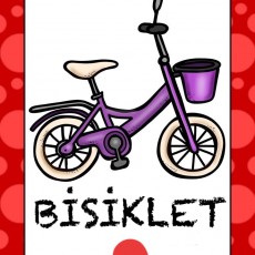 BİSİKLET - Çocuk Öğrenme Materyali, Eğitsel İllüstrasyon