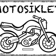 MOTOSİKLET RENGARENK KİTABI - EĞİTİM MATERYALI