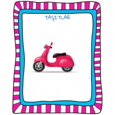 Küçük Pembe Scooter ve Taşıtlar Eğitimi