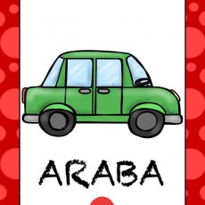 ARABA - Yeşil Araba Resmi ve Eğitim Materyali