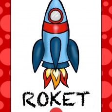 ROKET - Roket Eğitici Görseli (Öğretici Materyal)