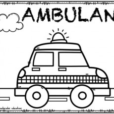 AMBULANS - Ambulans Aracı Boyama Sayfası