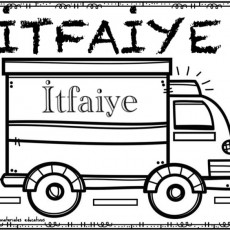ITFAİYE - İtfaiye Aracı Eğitici Boyama Sayfası