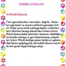 Müzikli Balonlar Tanışma Oyunu: Eğlenceli İsim Belirleme Etkinliği