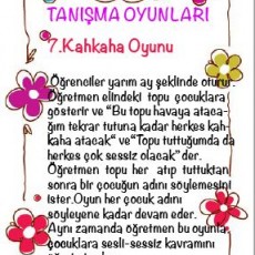 Tanışma Oyunları: 7. Kahkaha Oyunu - Eğlenceli Etkileşimler ve Sesli-Sessiz Eğitimi