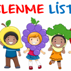 Beslenme Listesi - Sağlıklı Besinleri Temsil Eden Eğlenceli Çocuk Karakterleri