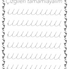 Çizgileri Tamamlayalım: Eğitici Şekil Tamamlama Çalışması