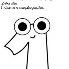 Bir Rakam Çizimi: 1 Sayısının Eğlenceli Gösterimi