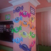  okul öncesınde boyama ve kağit işleri  ,sınıf süsleri,sınıf kuralları (107)