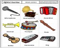 okul öncesinde müzik aletleri yapımı , sanat etkinliği ,boyama sayfası (173)