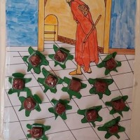 artık materyal ,okuma yazma çalişması ,kağit işleri,sulu boya çalişması (124)