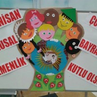 kagit işleri ,artık materyal ,sınıf süsü(800)