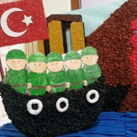 kagit işleri ,artık materyal ,sınıf süsü(833)