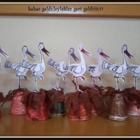 Kağıt katlama buruşturma, yuvarlama, sulu boya  (1127)