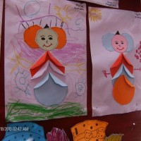Kağıt katlama buruşturma, yuvarlama, sulu boya  (131)