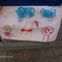 Kağıt katlama buruşturma, yuvarlama, sulu boya  (366)