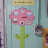 okul öncesınde kağit işler, duvar süsü ,davetiye kartları ,suluboya çalişması (5279)