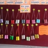 okul öncesınde kağit işler, duvar süsü ,davetiye kartları ,suluboya çalişması (5282)