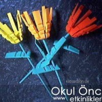 okul öncesınde kağit işler, duvar süsü ,davetiye kartları ,suluboya çalişması (5368)