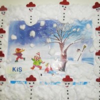 okul öncesınde kağit işler, duvar süsü ,davetiye kartları ,suluboya çalişması (5402)