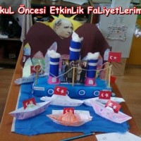 okul öncesınde kağit işler, duvar süsü ,davetiye kartları ,suluboya çalişması (5514)