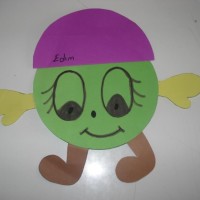 okul öncesınde kağit işler, duvar süsü ,davetiye kartları ,suluboya çalişması (5696)
