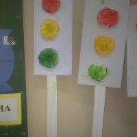okul öncesınde kağit işler, duvar süsü ,davetiye kartları ,suluboya çalişması (5783)