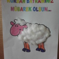 okul öncesınde kağit işler, duvar süsü ,davetiye kartları ,suluboya çalişması (6007)
