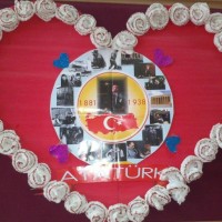okul öncesınde kağit işler, duvar süsü ,davetiye kartları ,suluboya  çalişması (6289)