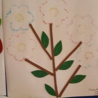 okul öncesınde kağit işler, duvar süsü ,davetiye kartları ,suluboya çalişması (6340)