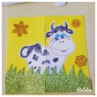 okul öncesınde kağit işler, duvar süsü ,davetiye kartları ,suluboya çalişması (6393)