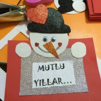 okul öncesınde kağit işler, duvar süsü ,davetiye kartları ,suluboya çalişması (6444)
