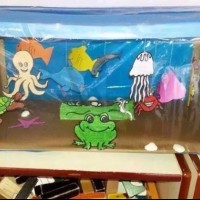 okul öncesınde kağit işler, duvar süsü ,davetiye kartları ,suluboya çalişması (6465)