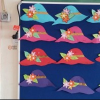 okul öncesınde kağit işler, duvar süsü ,davetiye kartları ,suluboya çalişması (6605)