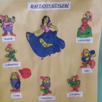 okul öncesınde kağit işler, duvar süsü ,davetiye kartları ,suluboya çalişması (6661)