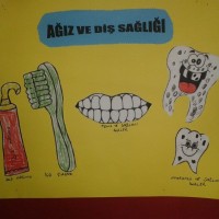 okul öncesınde kağit işler, duvar süsü ,davetiye kartları ,suluboya çalişması (6762)