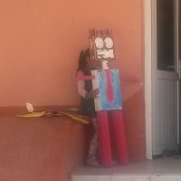 okul öncesınde kağit işler, duvar süsü ,davetiye kartları ,suluboya çalişması (6819)