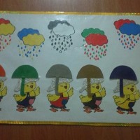 okul öncesınde kağit işler, duvar süsü ,davetiye kartları ,suluboya çalişması (6831)
