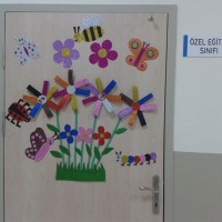 okul öncesınde kağit işler, duvar süsü ,davetiye kartları ,suluboya çalişması (6922)