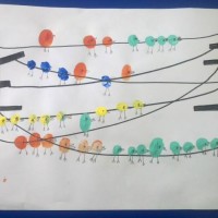 okul öncesınde kağit işler, duvar süsü ,davetiye kartları ,suluboya çalişması (6950)